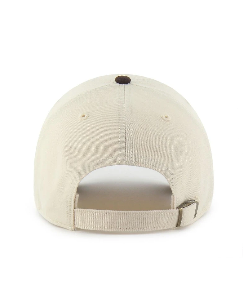 '47 Brand Men's Natural/Brown Texas Rangers Two-Tone Fashion Clean Up Adjustable Hat