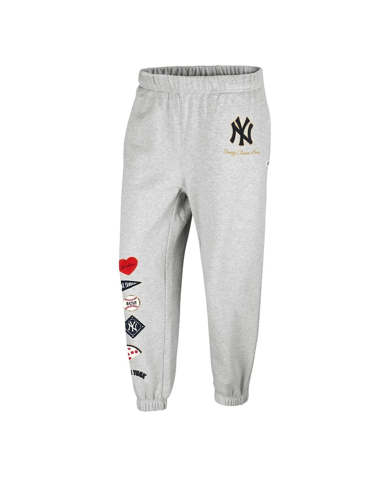 Stoney Clover Lane X '47 Brand Women's Heather Gray New York Yankees Venice Jogger Pants