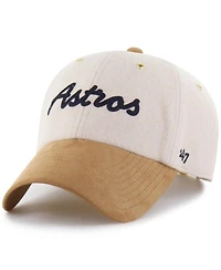 Stoney Clover Lane X '47 Brand Men's Natural/Tan Houston Astros Script Charm Clean Up Adjustable Hat