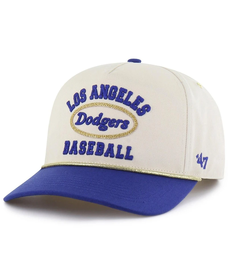 Stoney Clover Lane X '47 Brand Men's Natural/Royal Los Angeles Dodgers Glitter Rope Hitch Adjustable Hat