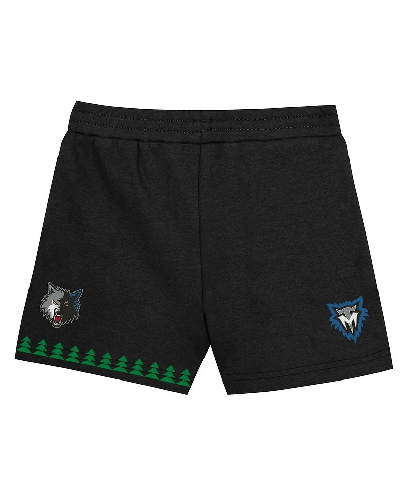 Mitchell & Ness Toddler 2-Piece Kevin Garnett Black Minnesota Timberwolves Play by Place T-Shirt and Shorts Set