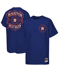 Mitchell & Ness Big Boys and Girls Navy Houston Astros Cooperstown Rodeo Rope T-Shirt