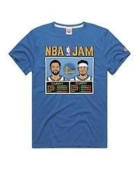 Homage Men's Stephen Curry Seth Royal Golden State Warriors Nba Jam Tri-Blend T-Shirt