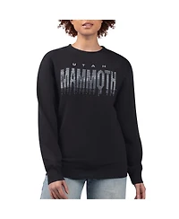 G-iii 4Her by Carl Banks Women's Black Utah Mammoth Metallic Drop Printed Fleece Sweatshirt