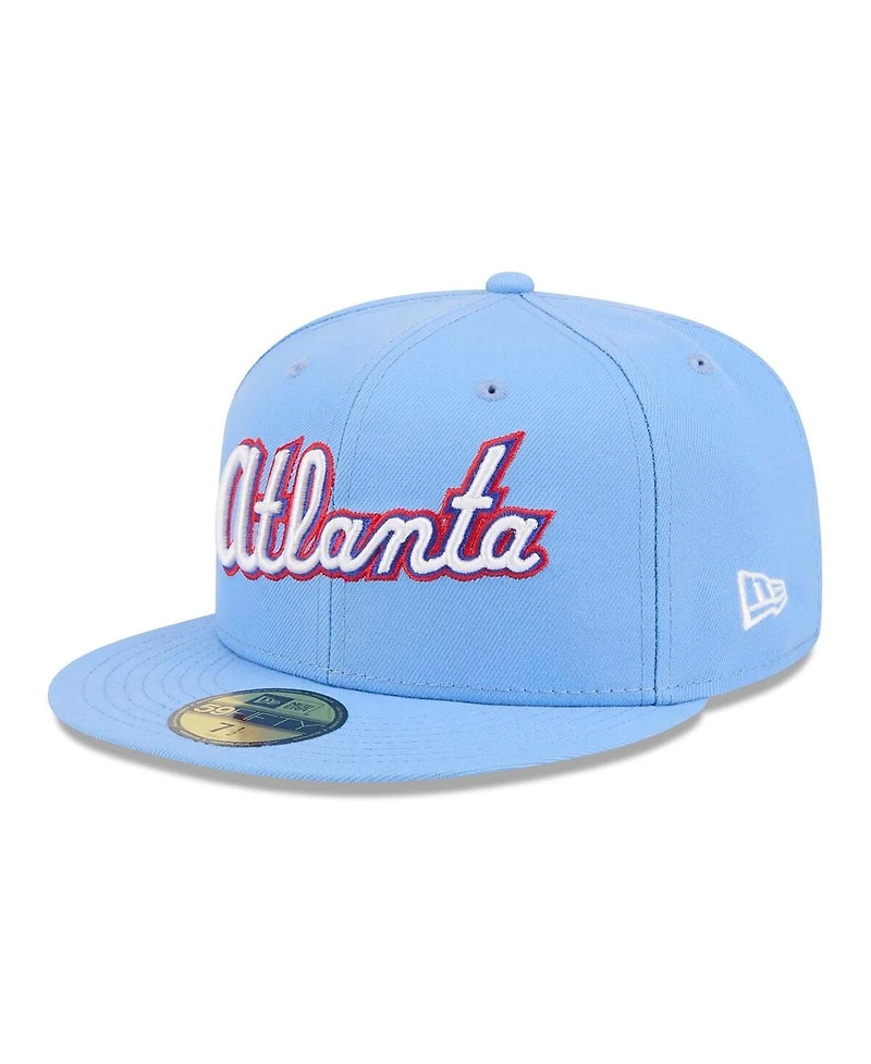 New Era Men's Light Blue Atlanta Braves 2026 City Connect 59FIFTY Fitted Hat