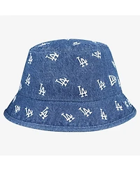 New Era Women's Denim Los Angeles Dodgers Denim Micro Bucket Hat