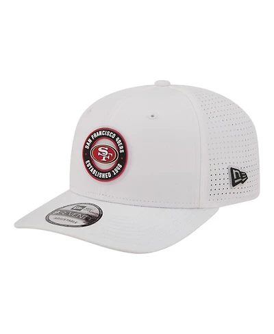New Era Men's White San Francisco 49ers Coolera 9SEVENTY Adjustable Hat