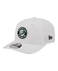 New Era Men's White Philadelphia Eagles Coolera 9SEVENTY Adjustable Hat