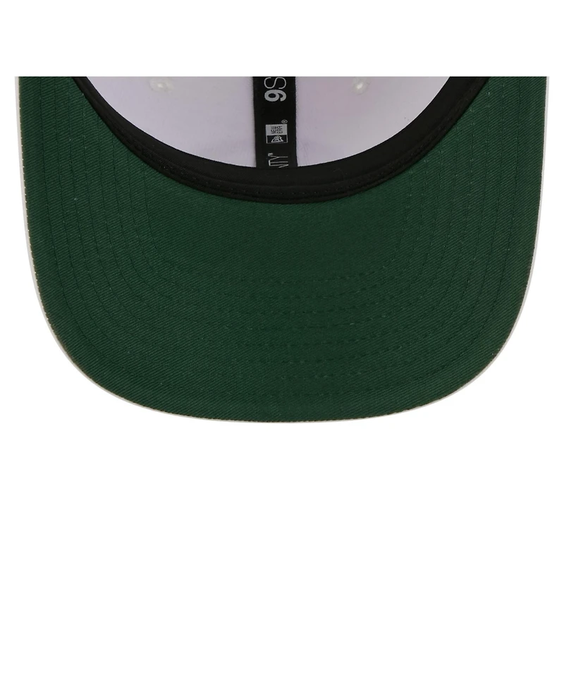 New Era Men's White Green Bay Packers Coolera 9SEVENTY Adjustable Hat