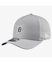 New Era Men's Gray Detroit Tigers Micro Logo 9FORTY M-Crown A-Frame Adjustable Hat