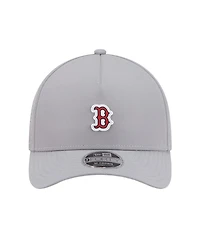 New Era Men's Gray Boston Red Sox Micro Logo 9FORTY M-Crown A-Frame Adjustable Hat