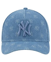 New Era Men's Denim New York Yankees A-Frame 9FORTY Adjustable Hat