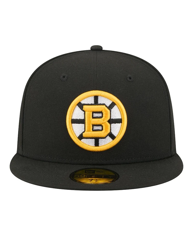 New Era Men's Black Boston Bruins Zamboni 59FIFTY Fitted Hat