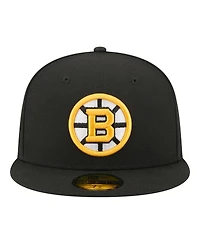 New Era Men's Black Boston Bruins Zamboni 59FIFTY Fitted Hat