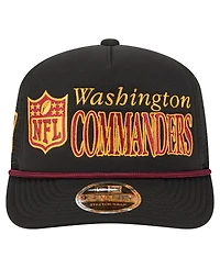 New Era Men's Black Washington Commanders Throwback Foam 19TWENTY Adjustable Hat