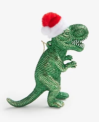 Holiday Lane All About You Dinosaur With Santa Hat Ornament, Exclusively at Macy's