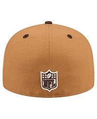 New Era Men's Light Brown/Dark Brown Philadelphia Eagles Two-Tone Walnut 59FIFTY Fitted Hat