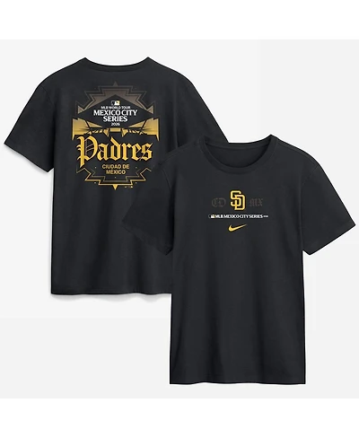 Nike Men's Black San Diego Padres Mlb World Tour: Mexico City Series Graphic T-Shirt