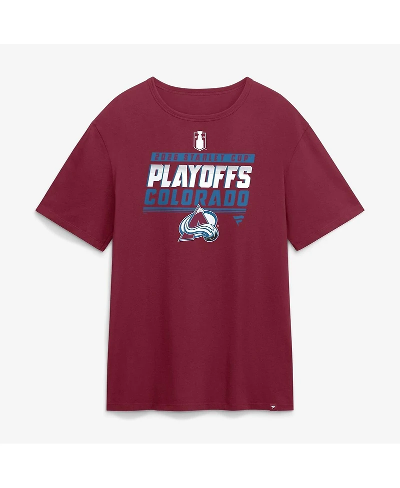 Fanatics Men's Garnet Colorado Avalanche 2026 Stanley Cup Playoffs T-Shirt