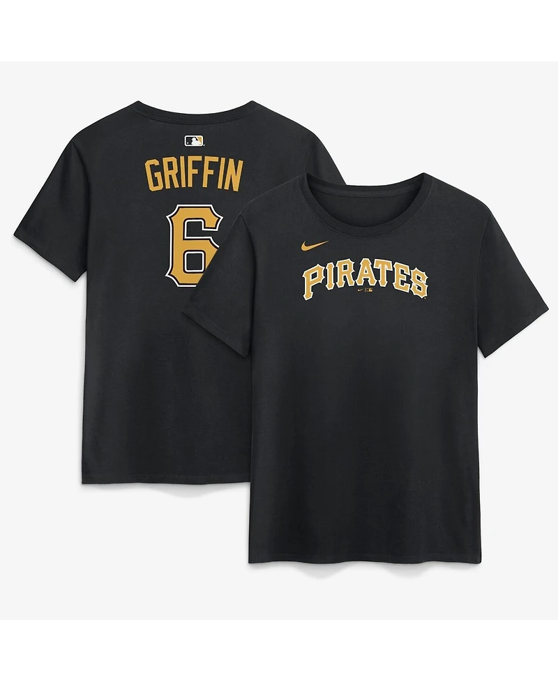 Nike Women's Konnor Griffin Black Pittsburgh Pirates Name and Number T-Shirt