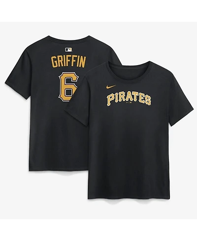 Nike Women's Konnor Griffin Black Pittsburgh Pirates Name and Number T-Shirt