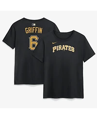 Nike Women's Konnor Griffin Black Pittsburgh Pirates Name and Number T-Shirt