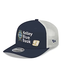 New Era Men's Navy/White Chase Elliott 2026 Kelly Blue Book 9SEVENTY Adjustable Trucker Hat