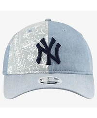 New Era Women's New York Yankees Denim Patchwork 9TWENTY Adjustable Hat