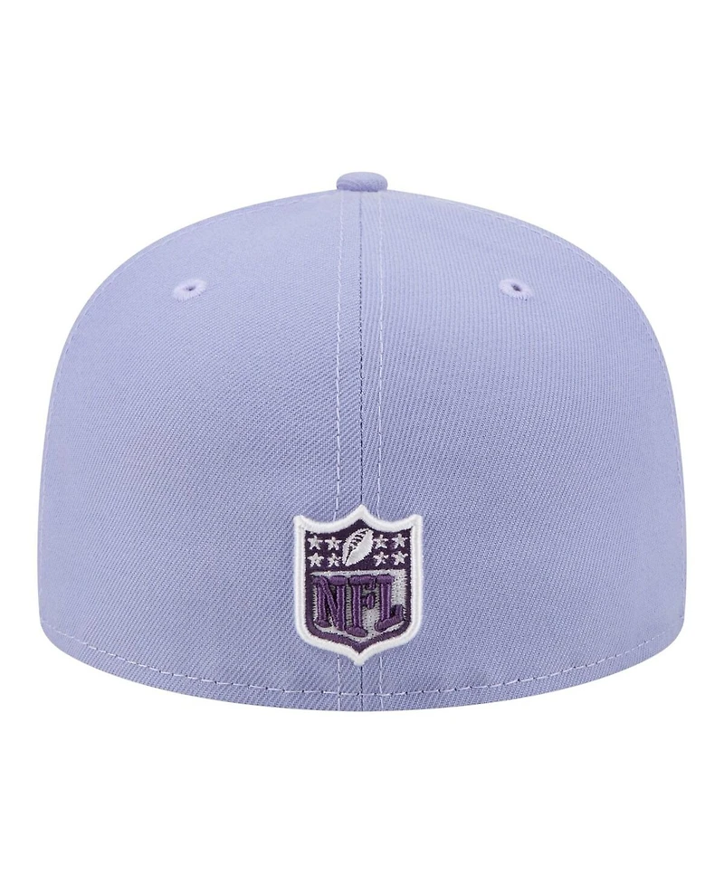 New Era Men's Light Purple Green Bay Packers Lavender Bloom 59FIFTY Fitted Hat