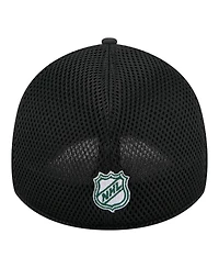 New Era Men's Black Minnesota Wild Logo 39THIRTY Flex Hat