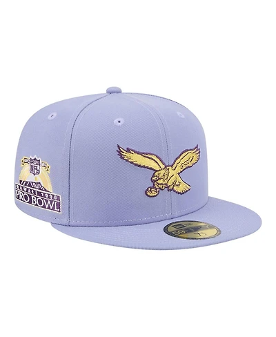 New Era Men's Light Purple Philadelphia Eagles Lavender Bloom 59FIFTY Fitted Hat