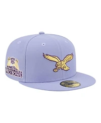 New Era Men's Light Purple Philadelphia Eagles Lavender Bloom 59FIFTY Fitted Hat