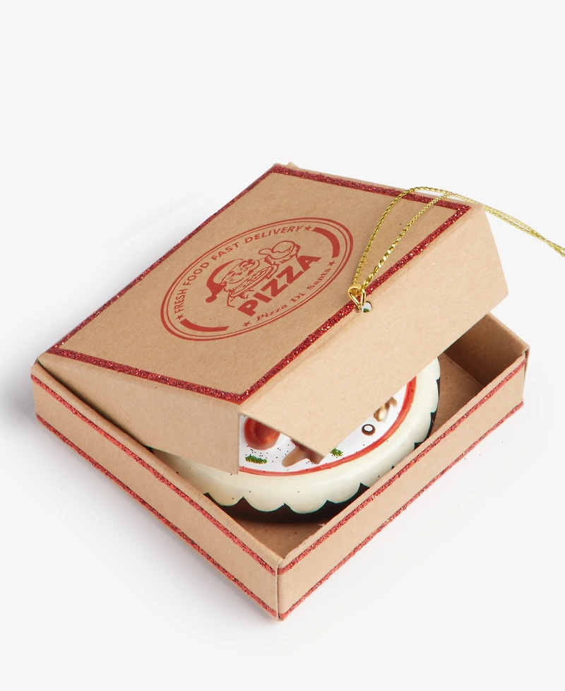 Holiday Lane Foodie & Spirits Pizza Box Ornament, Macy's Exclusive
