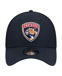 New Era Men's Navy Florida Panthers Logo 39THIRTY Flex Hat