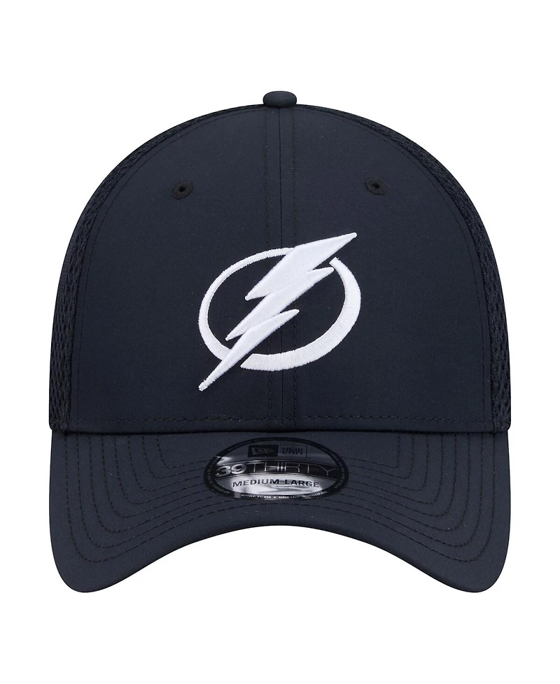 New Era Men's Navy Tampa Bay Lightning Logo 39THIRTY Flex Hat