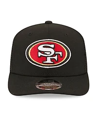 New Era Men's Black San Francisco 49ers 80th Anniversary 9SEVENTY Trucker Adjustable Hat