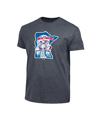 Champion Men's Navy Minnesota Twins Cooperstown Logo Tri-Blend T-Shirt