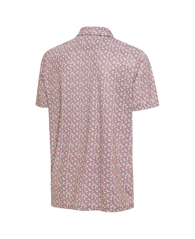 Antigua Men's Pink Georgia Bulldogs Desert Dry Dogwood Polo Shirt