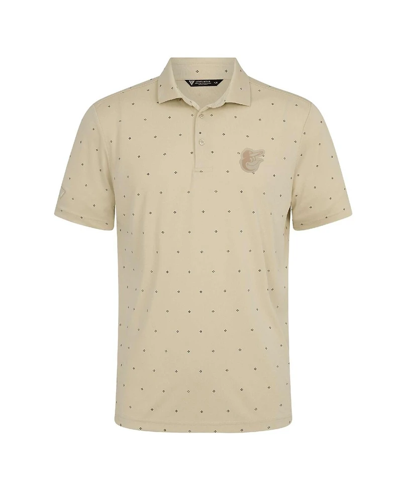 LevelWear Men's LevelWear Cream Baltimore Orioles Vision Polo Shirt