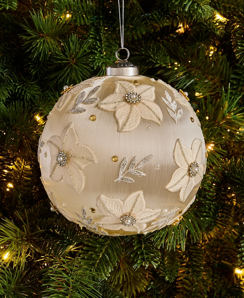 Holiday Lane Gilded Glamour Ball Ornament, Macy's Exclusive