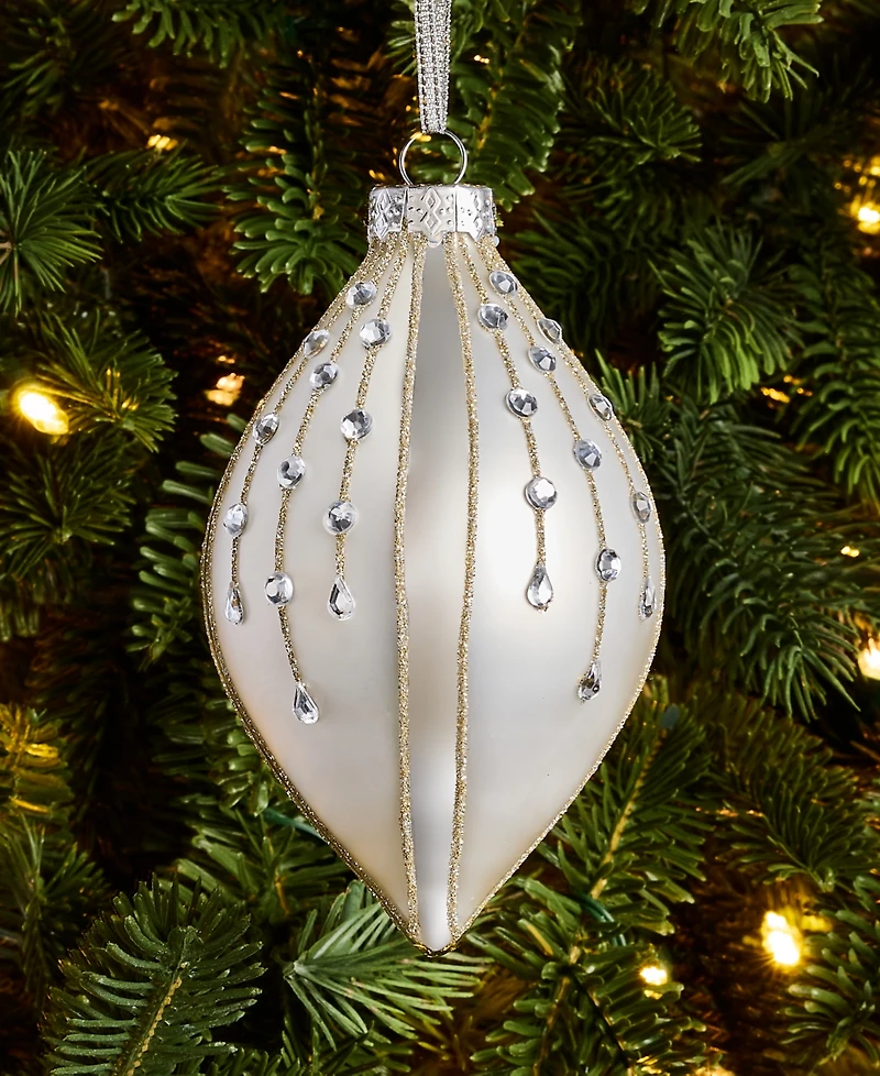 Holiday Lane Gilded Glamour Drop Ornament, Macy's Exclusive