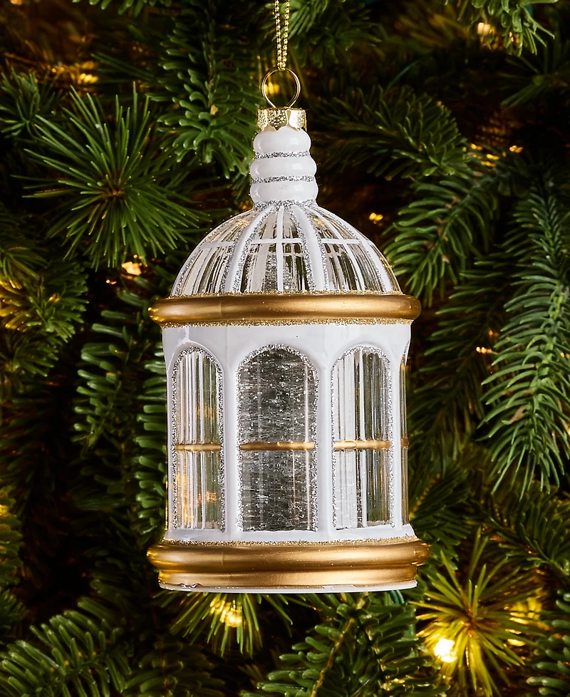 Holiday Lane Gilded Glamour Birdcage Ornament, Macy's Exclusive
