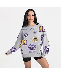 Gameday Couture Women's Heather Gray Minnesota Vikings Always On Repeat Fleece Sweatshirt
