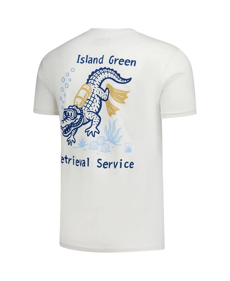 Flomotion Men's and Women's Cream The Players 17th Hole Retrieval Service T-Shirt