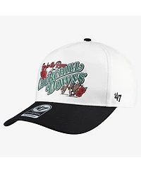 Barstool Golf x '47 Men's and Women's White Kentucky Derby Run For The Roses Churchill Downs Hitch Adjustable Hat