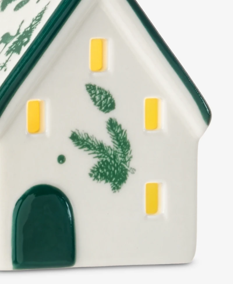 Holiday Lane Holiday Toile Porcelain House Ornament, Macy's Exclusive