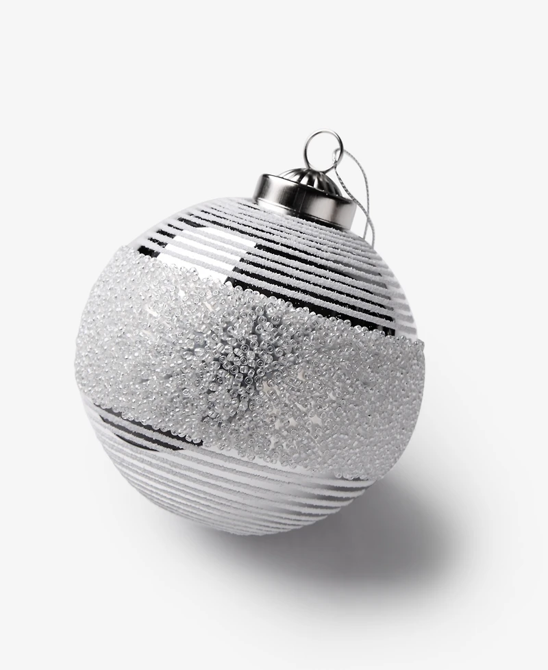 Holiday Lane Iced Delight Ball Ornament, Macy's Exclusive