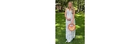 Pinkblush Maternity Light Blue Floral Tie-Back Halter Maxi Dress