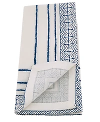 Saro Lifestyle Hand Block Cotton Napkins, Set of 4