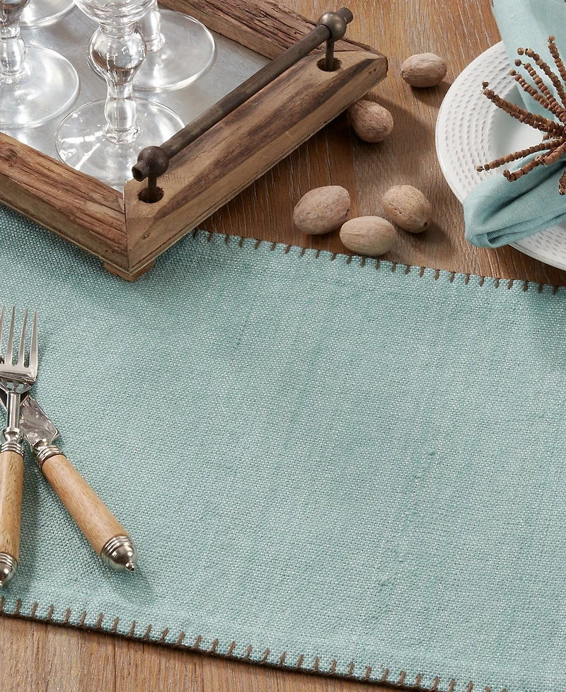 Saro Lifestyle Whip Stitched Design Placemats